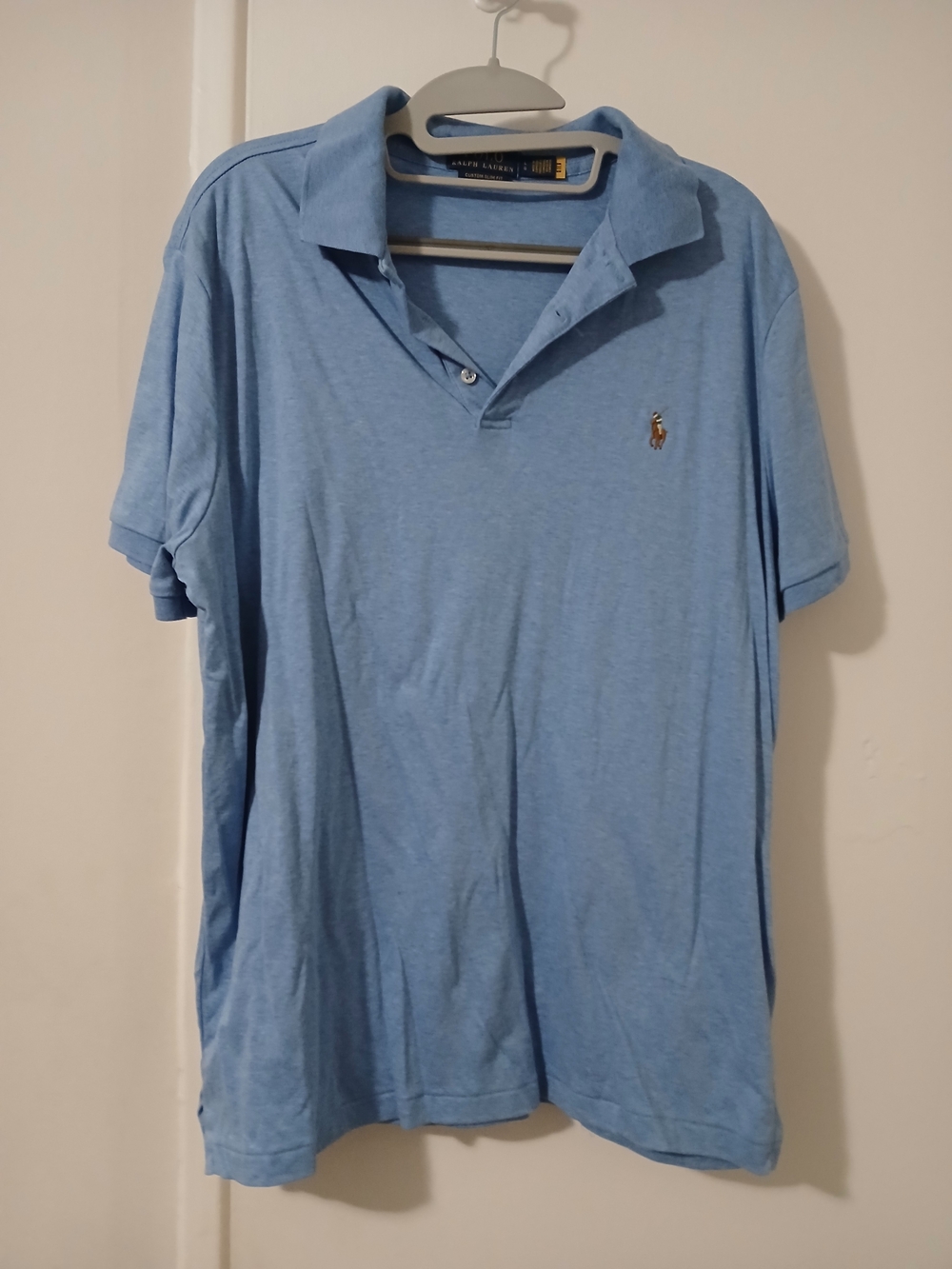 Ralph Lauren Sky Blue Short Sleeve Polo with Pony Logo